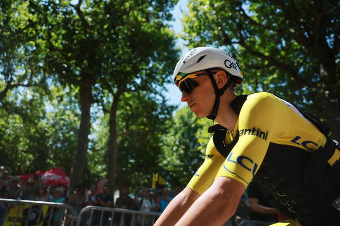 Tadej Pogačar, TdF26 | Tadej Pogačar ima pred Jonasom Vingegaardom 2:42 prednosti v skupnem seštevku 113. Toura. | Foto Reuters