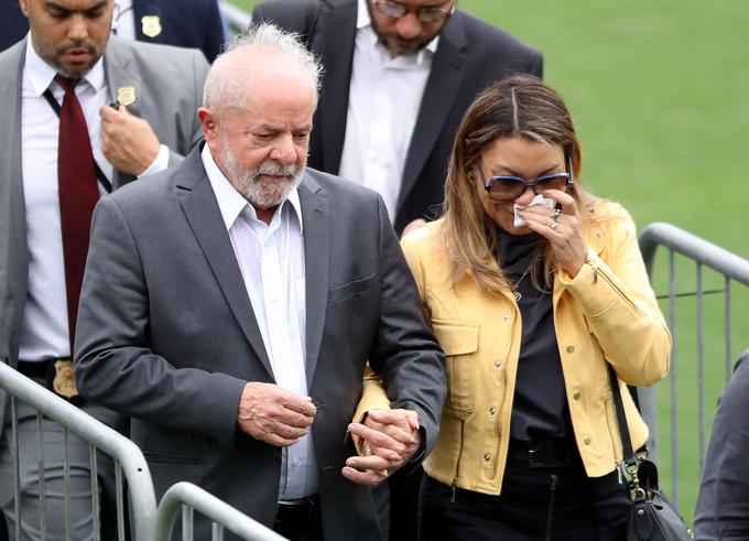 Brazilski predsednik Luiz Inacio Lula da Silva in njegova žena Rosangela da Silva | Foto: Reuters