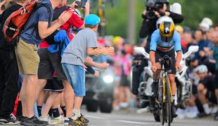 Remco Evenepoel svetovni prvak, Primož Roglič 12.