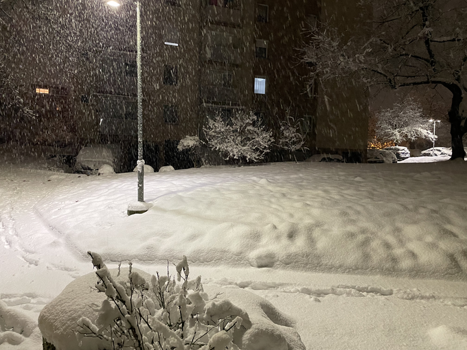 Sneženje v Novem mestu | Foto: Š. L.