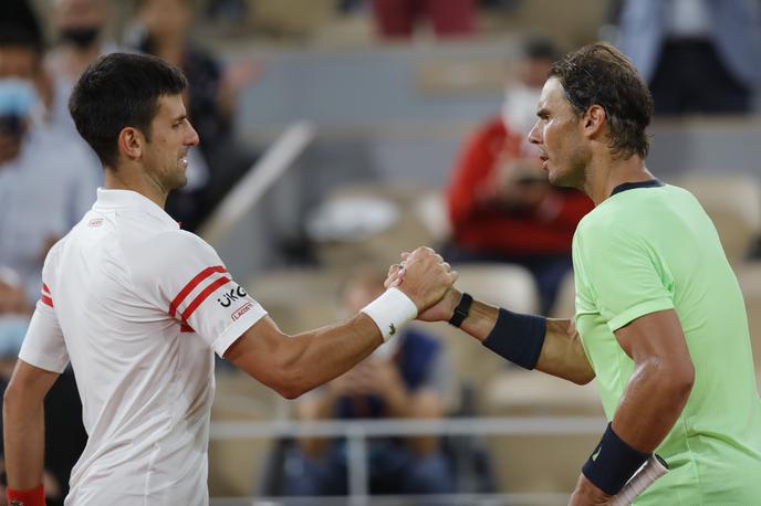 Nadal Đoković Pariz 2021 | Rafael Nadal je vendarle čestitak Novaku Đokoviću za 24. osvojeni grand slam. | Foto Reuters