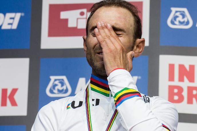 Alejandro Valverde | Alejandro Valverde je vendarle dočakal zlato medaljo na svetovnem prvenstvu. | Foto Vid Ponikvar