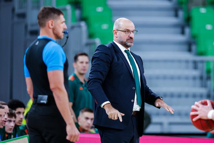 Trenerju Cedevite Olimpije po izključitvi še tekma suspenza