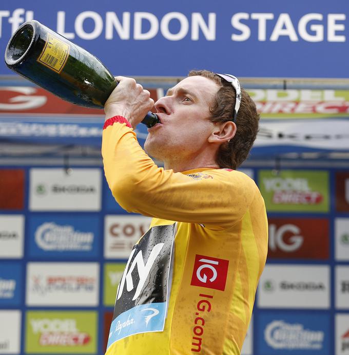 Bradley Wiggins je bil britanski junak. Pred svojo zmago na Touru, ki je bila edina, se je spravil nad upokojenega francoskega kolesarja. | Foto: Reuters