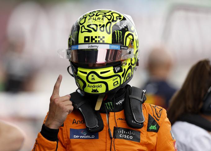 Lando Norris je drugič dobil kvalifikacije. | Foto: Reuters