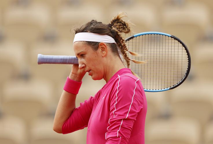 Viktorija Azarenka se je poslovila od OP Francije. | Foto: Getty Images