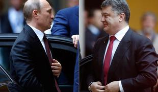 Putin in Porošenko dosegla zmeren napredek v plinskem sporu