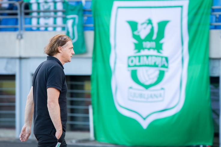 Podobno kot o Milaniču razmišlja Jermaniš tudi o usodi Olimpije, če bi jo do konca sezone vodil Safet Hadžić. | Foto: Žiga Zupan/ Sportida