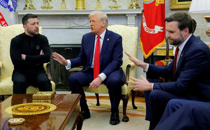 Volodimir Zelenski, Donald Trump, JD Vance | Foto: Reuters