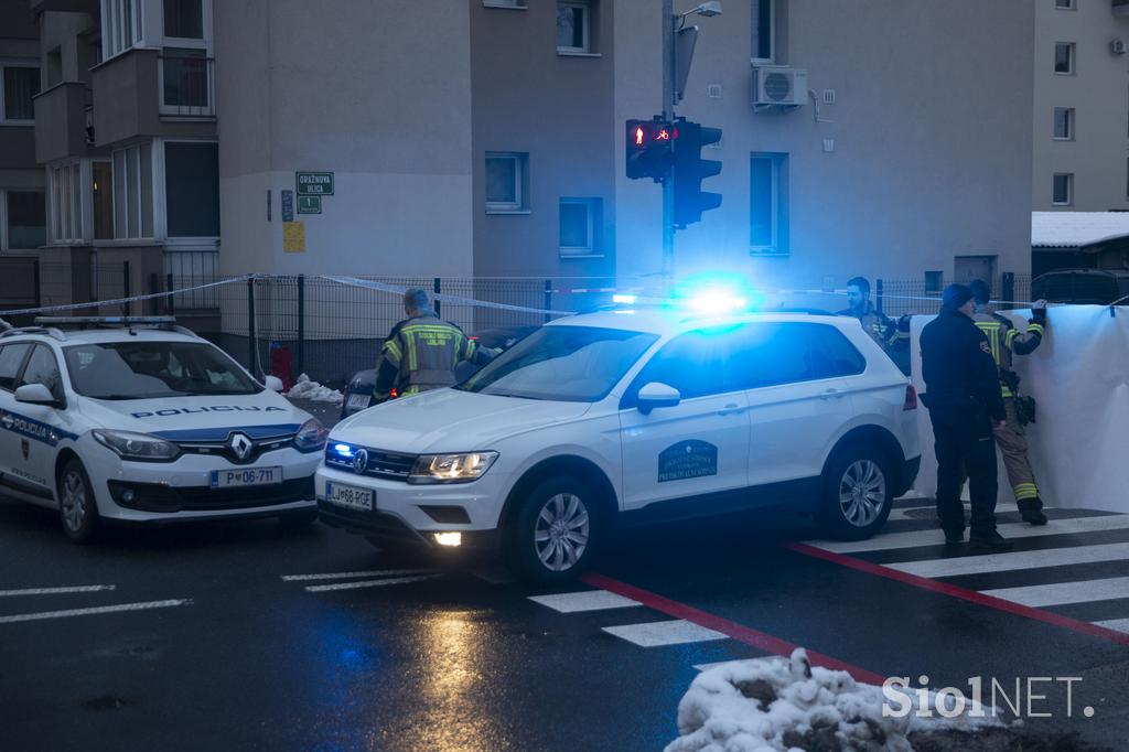 Umor na Oražnovi ulici v Ljubljani.