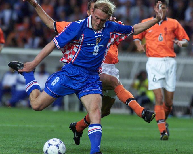 V tekmi za bron na svetovnem prvenstvu 1998 je proti Nizozemski zadel. | Foto: Reuters