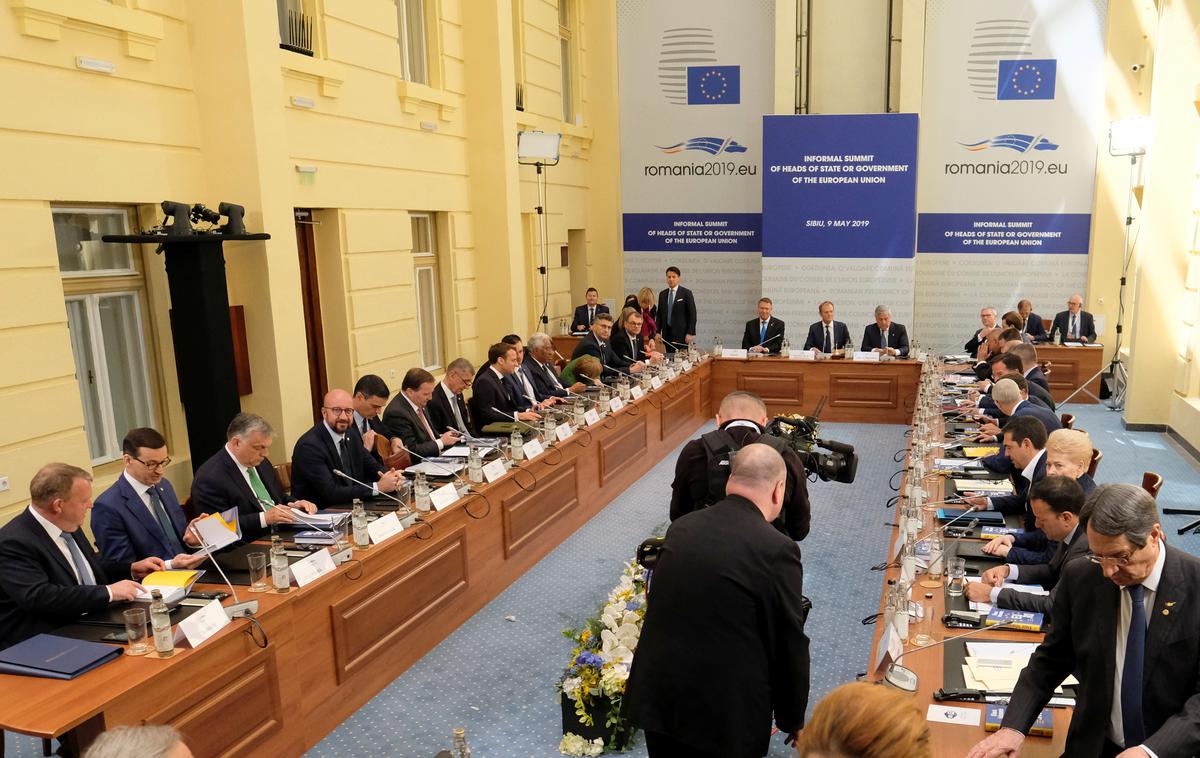 vrh evropske unije Sibiu | Danes je potekalo neformalno srečanje voditeljev 27 članic Evropske unije. | Foto Reuters