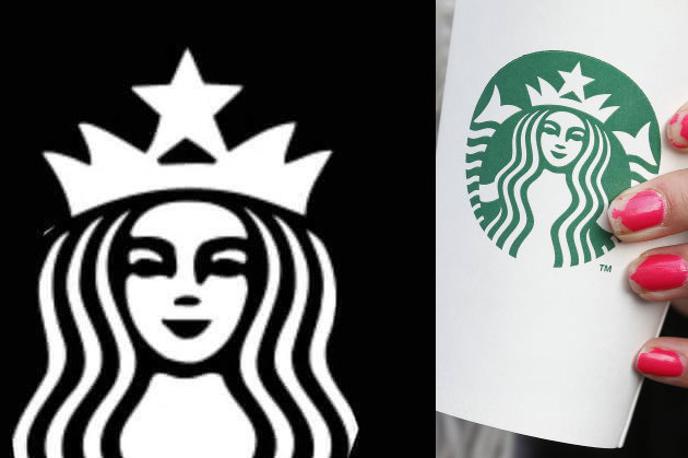 Starbucks, Slovenija | Levo logotip, ki ga je uporabljal koprski frizerski salon, desno logotip kavarniške verige Starbucks. | Foto Matic Tomšič / Reuters