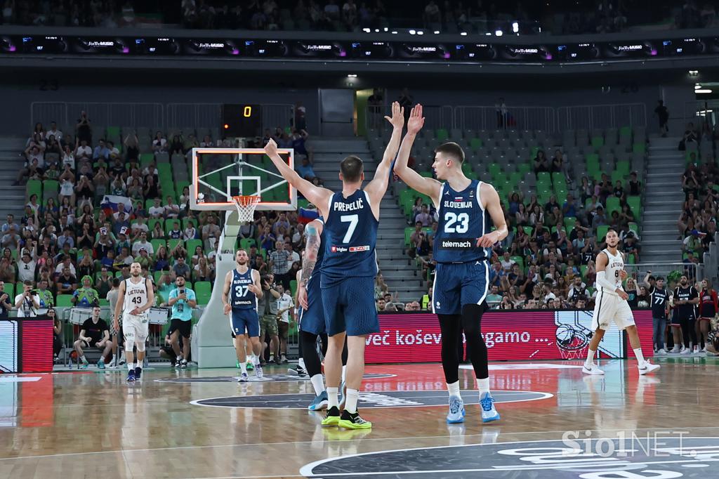Košarka: Slovenija - Litva, prijateljska