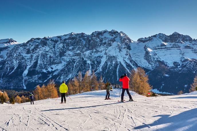 Madonna di Campiglio, smučišče, Italija | Omejitev prodaje smučarskih vozovnic bo za zdaj veljala le prihodnji teden, ko je na smučiščih pričakovati večje število ljudi. | Foto Shutterstock
