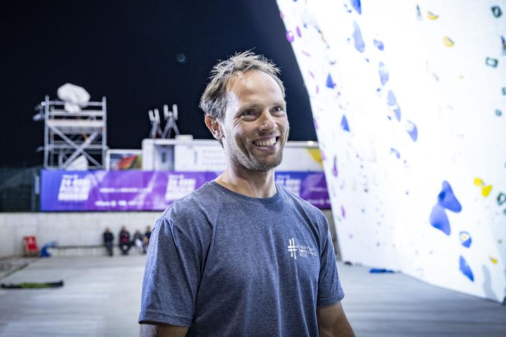 Postavljalec smeri Simon Margon. | Foto: Ana Kovač