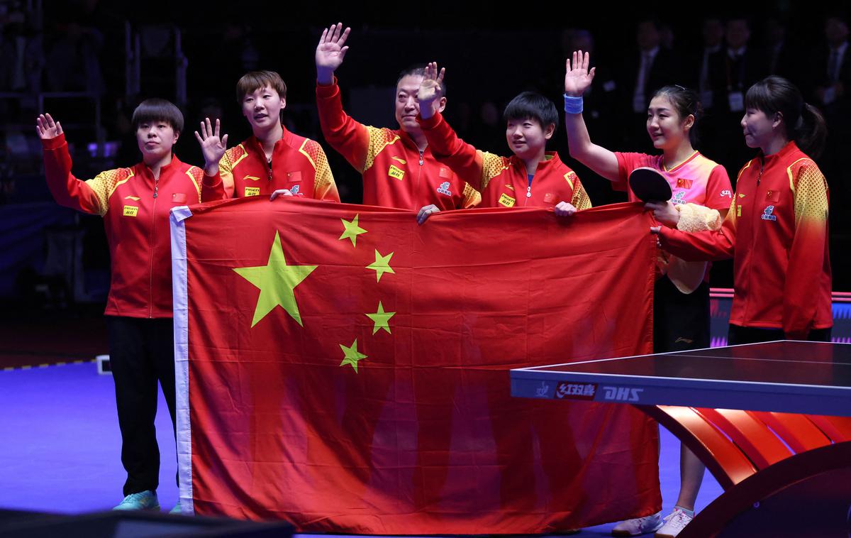 Namizni tenis, ženska reprezentanca Kitajske, SP Busan | Kitajke so upravičile vlogo velikih favoritinj. | Foto Reuters