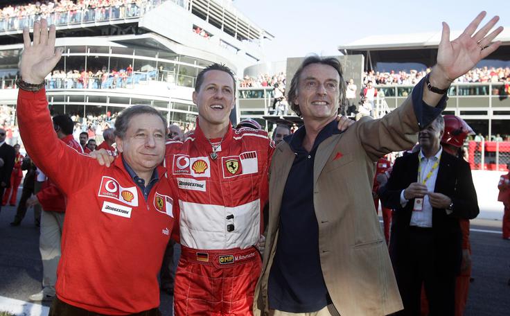 Jean Todt Jean Todt v družbi Michaela Schumacherja in Luce di Montezemola. | Foto: Reuters