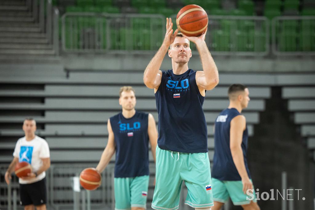 slovenska košarkarska reprezentanca trening