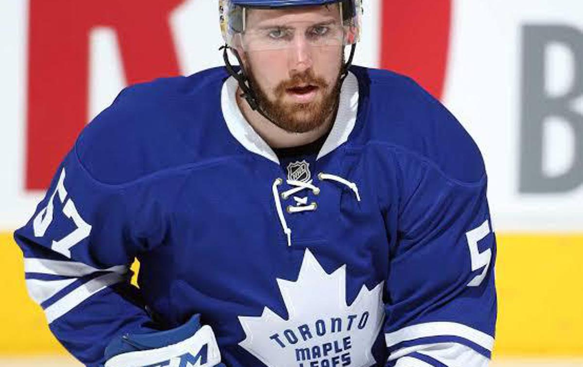 Andrew MacWilliam | Novi branilec Olimpije Andrew MacWilliam je zbral 12 nastopov v ligi NHL. | Foto Toronto Maple Leafs