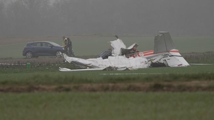 Letalo je poletelo z mariborskega letališča okrog 11.20 in malo pred 12. uro strmoglavilo na območju Gančanov.  | Foto: sobotainfo.com/STA