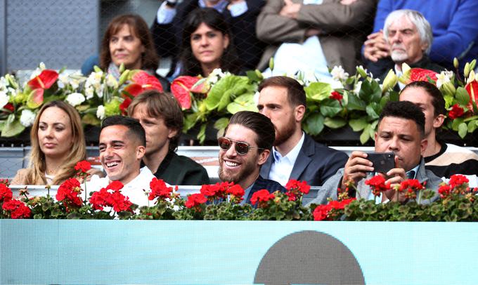 Pred leti sta Luka Modrić in Jan Oblak spremljala teniški spektakel v Madridu drug ob drugem. | Foto: Reuters