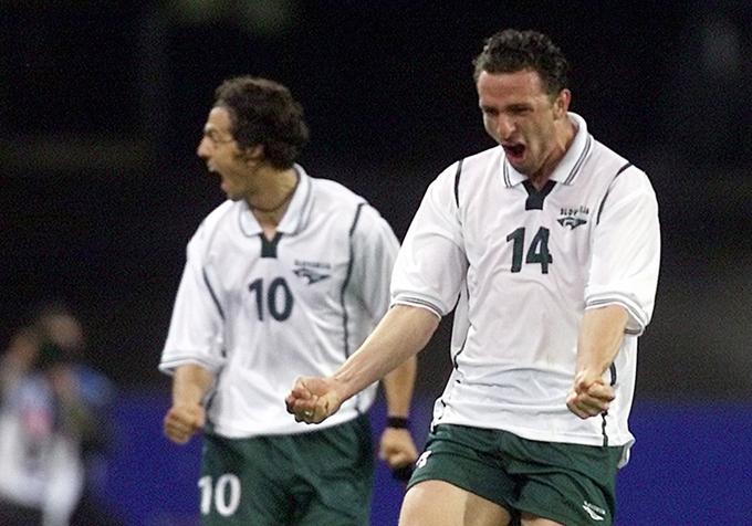 Veliko veselje Sebastjana Cimirotića za nepozabno zmago v Švici leta 2001. | Foto: Reuters
