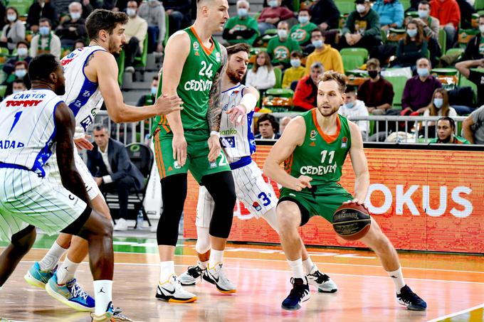 Od kapetana Jake Blažiča se veliko pričakuje. | Foto: KK Cedevita Olimpija/Tine Ružič