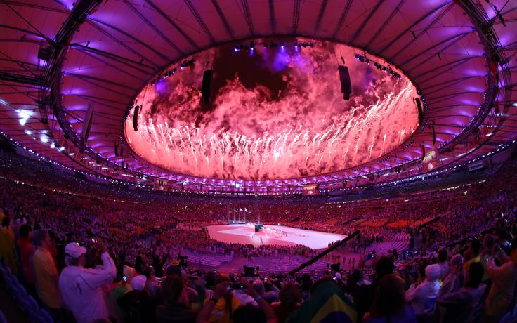 Tribune na štadionu Maracana so bile polne do zadnjega kotička. | Foto: 
