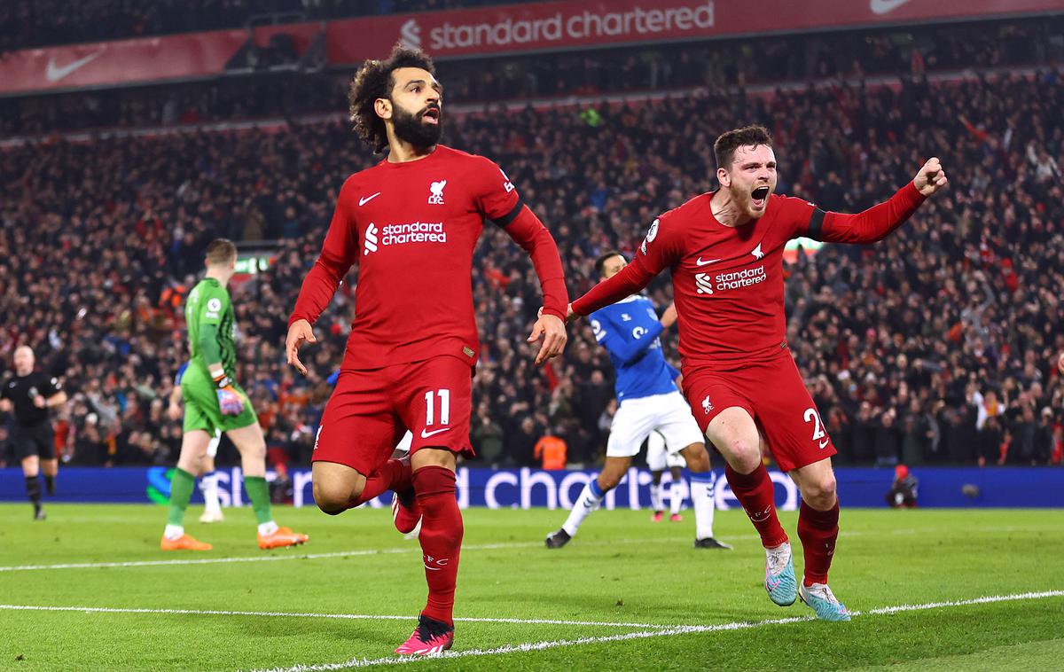 Liverpool Mohamed Salah | Liverpool je v vodstvo popeljal Mohamed Salah. | Foto Reuters