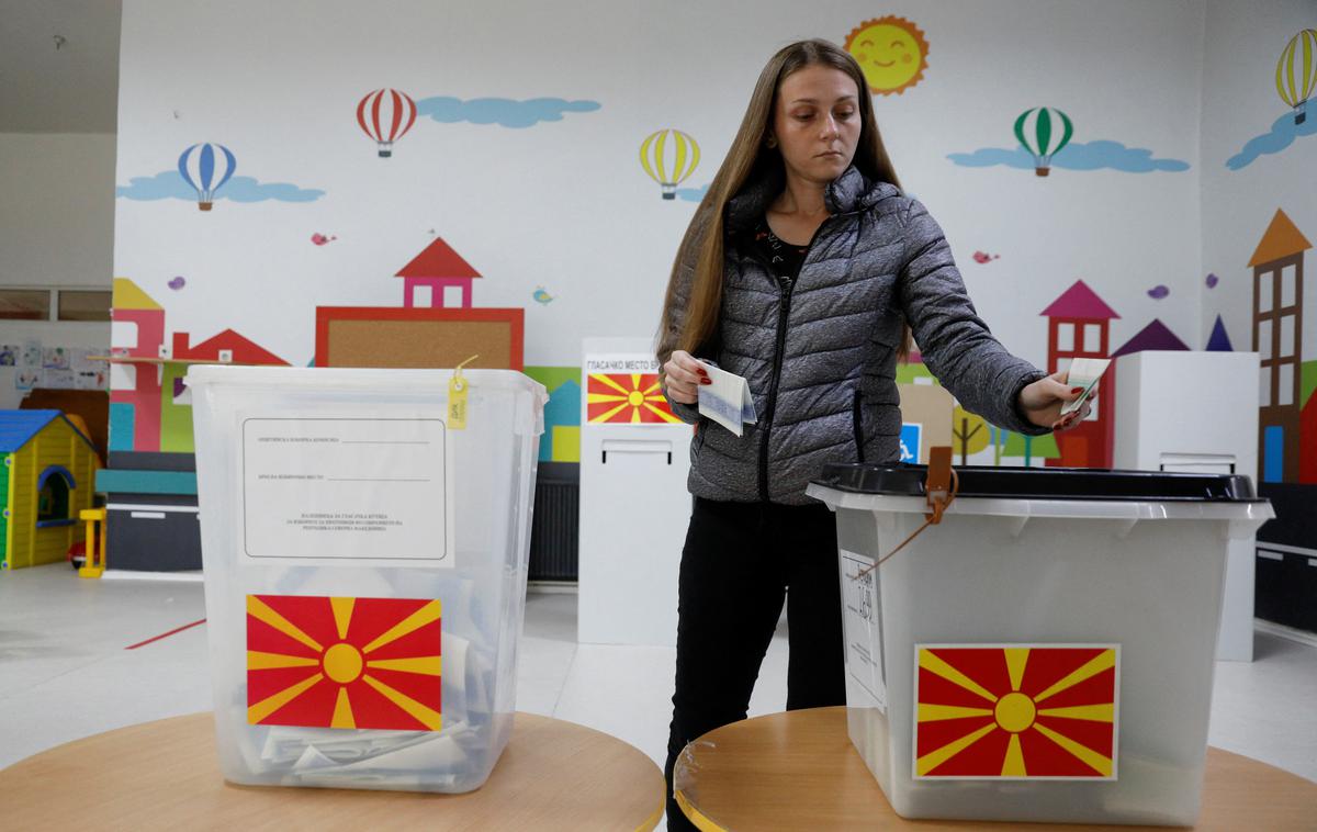 volitve, Severna Makedonija | Na rednih parlamentarnih volitvah sodeluje 17 strank in zavezništev. | Foto Reuters