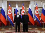 Vladimir Putin in Kim Jong-un