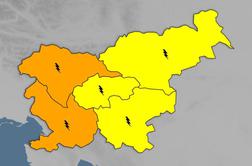 Arso za zahodni del države prižgal oranžni alarm