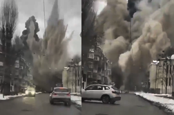 Peklenski prizor iz Ukrajine. Zelenski je besen kot ris. #video