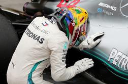 Hamilton Mercedesu zagotovil konstruktorski naslov, vroča kri med Verstappnom in Oconom