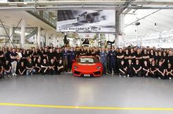 Lamborghini proslavlja tisočega proizvedenega aventadorja
