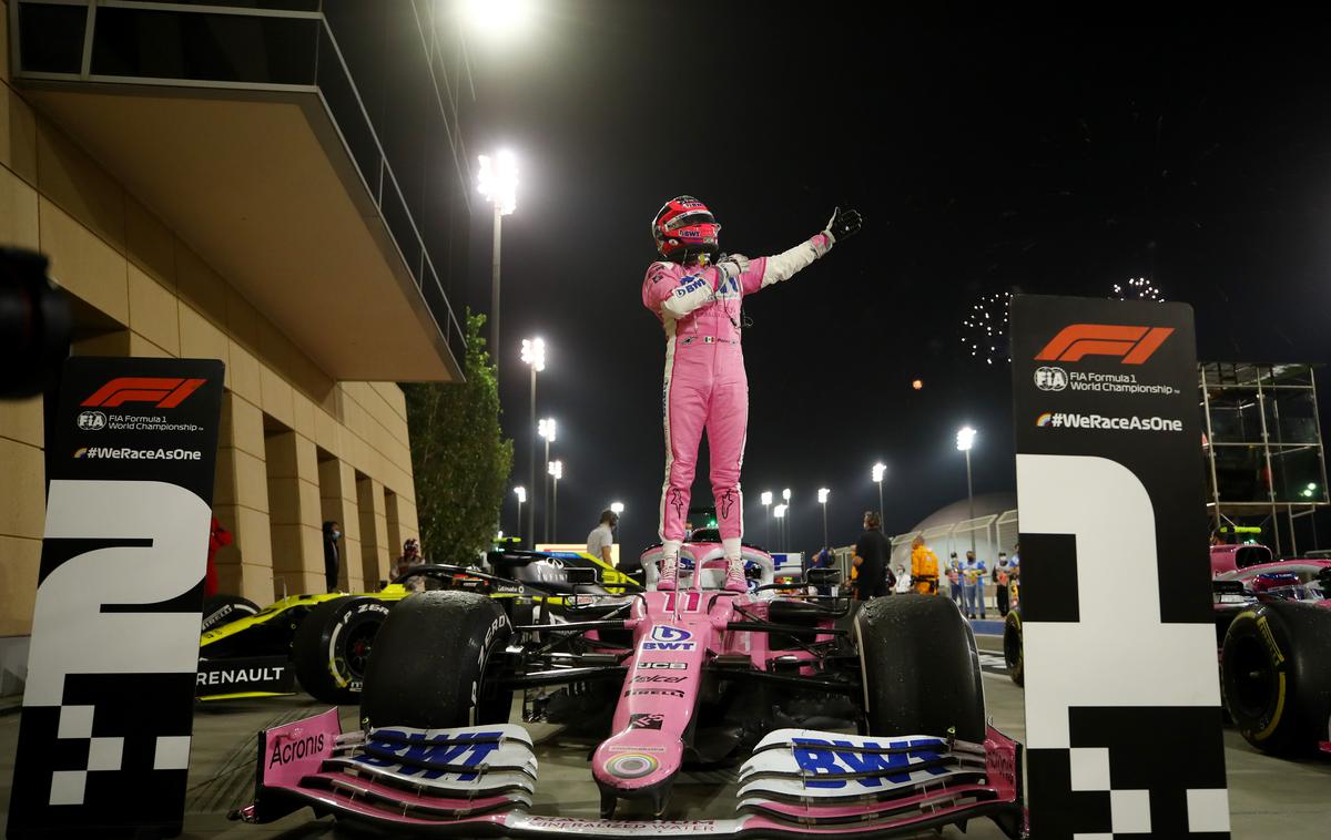 Sergio Perez | Sergio Perez slavi premierno zmago. | Foto Reuters