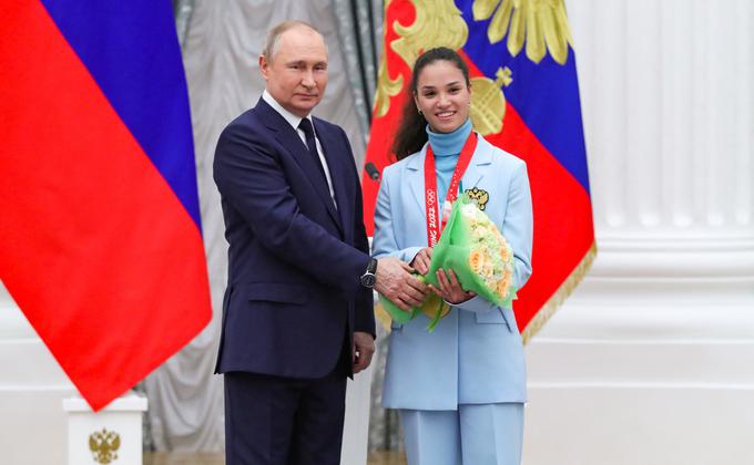 Veronika Stepanova v družbi predsednika | Foto: Reuters