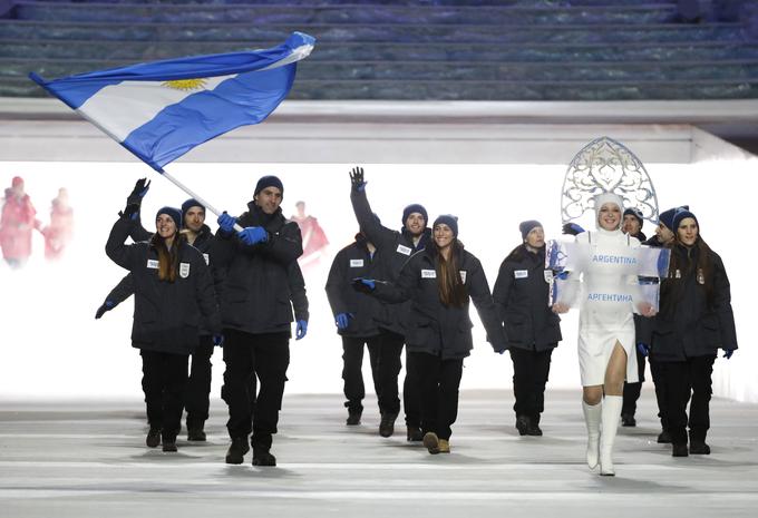 Spomin na Soči 2014, kjer je na slovesnosti ob odprtju nosil argentinsko zastavo. | Foto: AP / Guliverimage