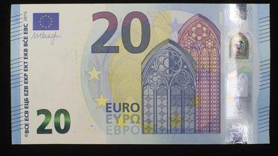 Poglejte, kakšen bo nov bankovec za 20 evrov