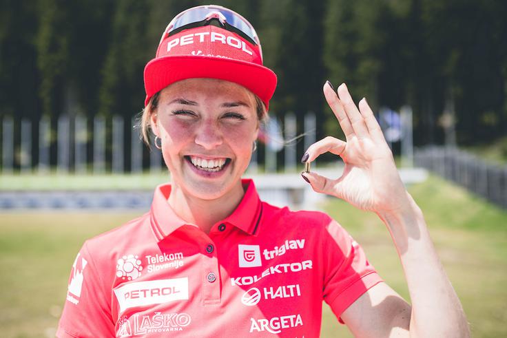 Na 10 km je tekla tudi novopečena biatlonka, Anamarija Lampič. | Foto: Grega Valančič/Sportida