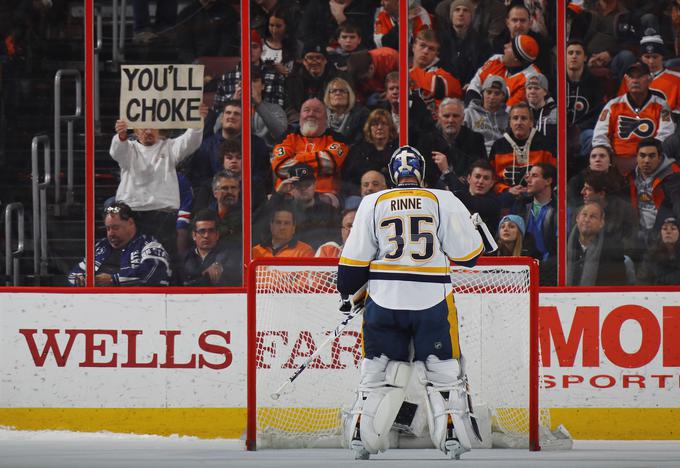 Vratar Nashvilla Pekka Rinne je proti Edmontonu zaustavil vsej 31 strelov nasprotnika. | Foto: Getty Images