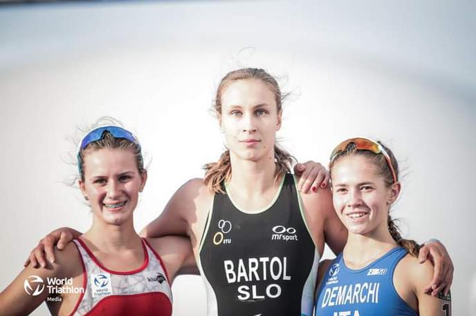 Monika Bartol | Monika Bartol se je povzpela na najvišjo stopničko. | Foto World Triathlon