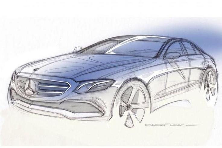 Skica novega razreda E s podpisom Roberta Lešnika. | Foto: Mercedes-Benz