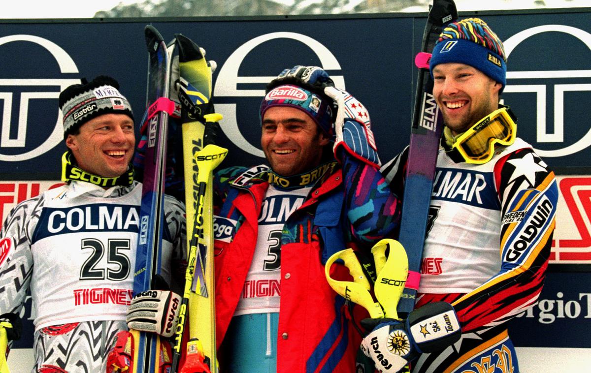 Thomas Fogdö Fogde | Thomas Fogdö (na skrajni desni), petkratni zmagovalec slaloma za svetovni pokal, je po nesreči na treningu v Aareju pri 25 letih pristal na invalidskem vozičku. | Foto Reuters