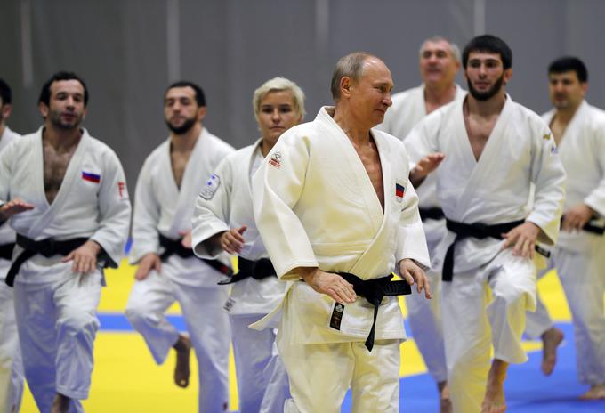 Ruski predsednik je naziv častnega predsednika Mednarodne judo zveze prejel leta 2008. | Foto: Reuters