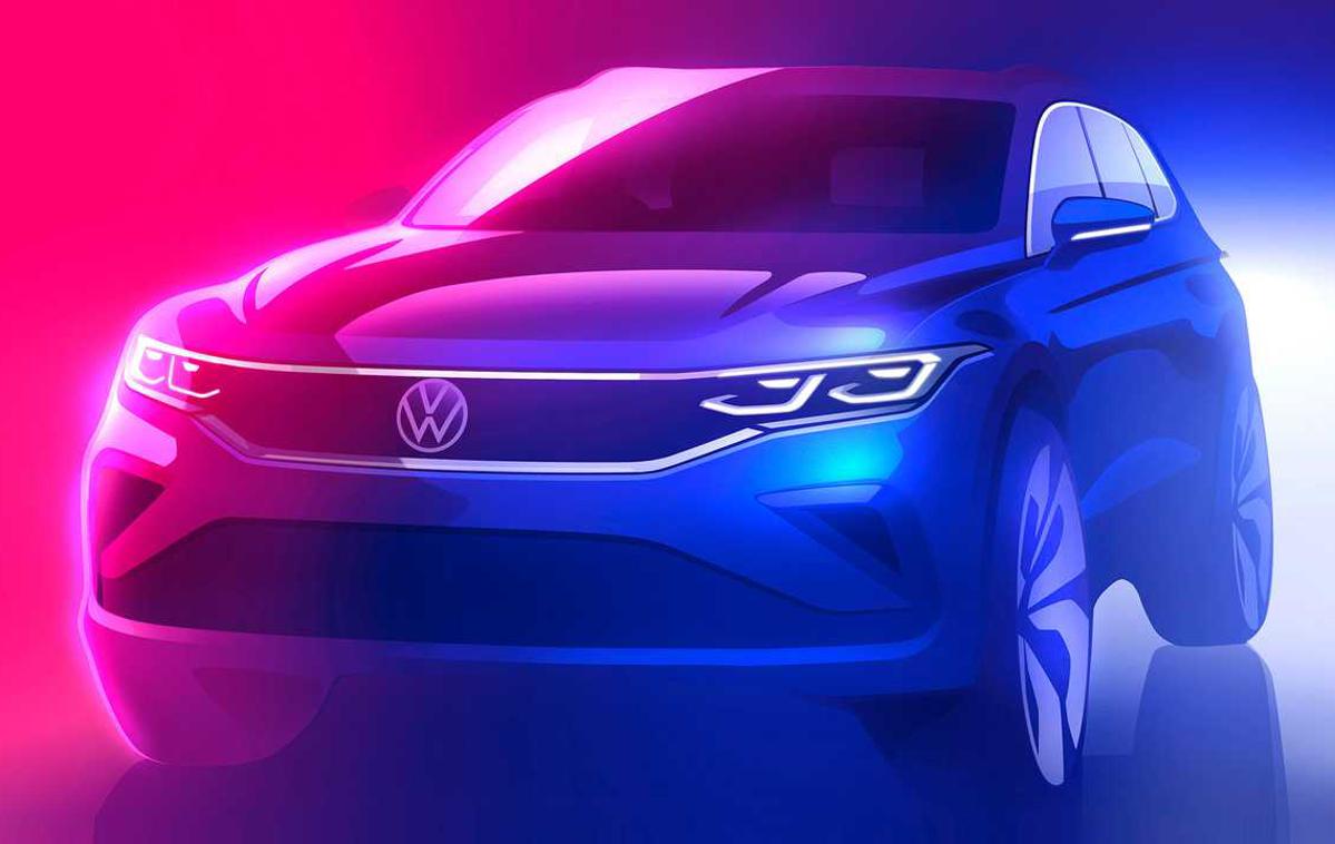 Volkswagen tiguan | Volkswagen je s skico napovedal prihod prenovljenega tiguana, petega najbolje prodajanega avta v Evropi v letu 2019. | Foto Volkswagen