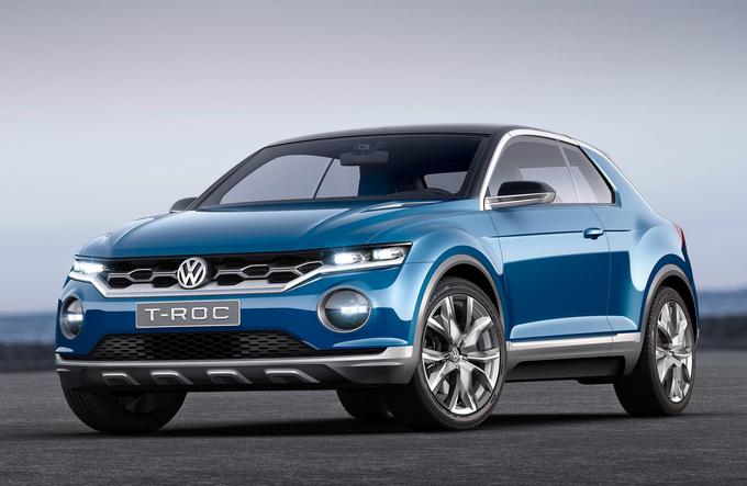 Volkswagen že dalj časa napoveduje vse več crossoverjev in športnih terencev. V ZDA bodo predstavili novega atlasa, v Evropi pa predvidoma že prihodnje leto crossoverja na osnovi golfa. Avtomobil bo obdržal ime študije T-roc. | Foto: Volkswagen