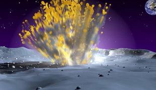 Meteor trčil v Luno – eksplozija vidna s prostim očesom (VIDEO)