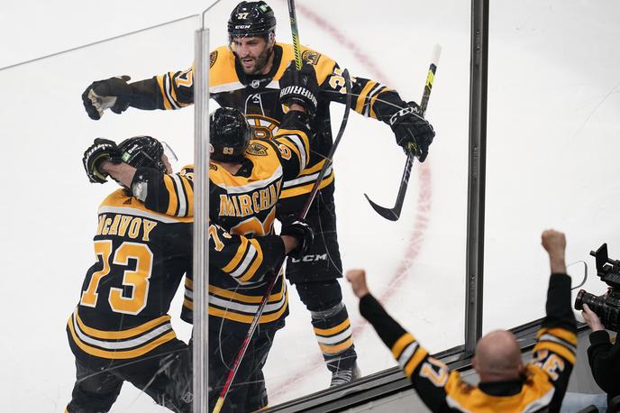 Boston Bruins | Hokejisti Bostona so v prvem krogu končnice v ligi NHL z 3:2 v podaljšku premagali Washington. | Foto Guliverimage